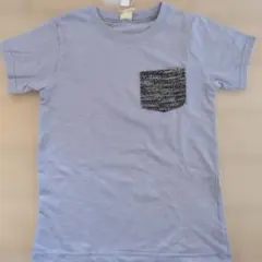 【新品未使用】バックプリントTシャツ 140cm 胸ポケット付き