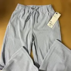 GU ストライプ ロングパンツ 120 G2ブルー