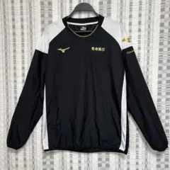美品★mizuno★ピステ 長袖 ウインドブレーカー 黒 L