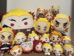 鬼滅の刃　煉獄杏寿郎　ぬいぐるみマスコット19点セット　まとめ売り