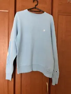 Champion ライトブルー クルーネック トレーナー