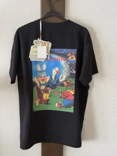 yukiemon アニマルプリント 半袖Tシャツ ブラックのサムネイル
