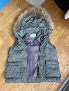 フード付き ダウンベスト 9AR