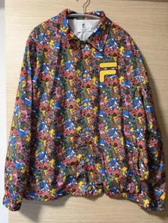 FILA カラフル アウターシャツ　パンツ　セットアップ