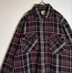 Dickies ディッキーズ　チェック柄　長袖　ヘビーネルシャツ