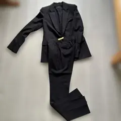 新品同様　theory ブラック ストライプ パンツスーツ