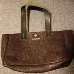 ハンドメイド　本革　レザー　トートバッグ　ブラウン