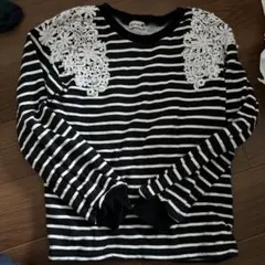 ブランシェス　裏起毛　ボーダートップス140