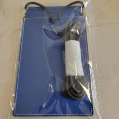NADAYA 本革スマホショルダーバッグ ブルー