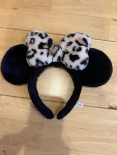 ヒョウ柄　スパンコールカチューシャセット 値下げOK】海外ディズニー ミニー 耳 カチューシャ スパンコール
