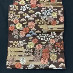 新品西陣伝統工芸老舗織物☆王朝正倉院総唐織秋冬小花文様多色織礼装兼お洒落特撰袋帯