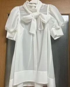 新品✨CELFORD シフォンブラウス　半袖　36のサムネイル