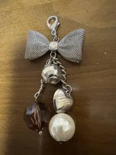 リボン チャーム キーホルダー