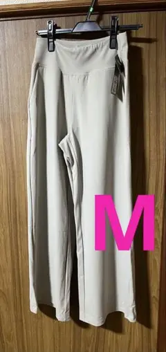 Andar エア　クーリング　ワイド　レッグパンツ-ショート/M/ウォームベージ