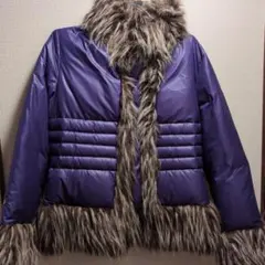 紫色 ダウンジャケット
