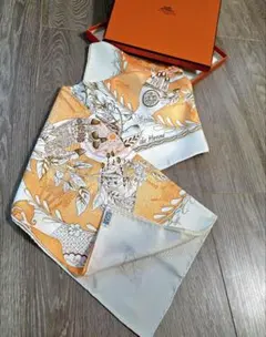 エルメス カレ90 boite au vol 鳩の箱 スカーフ シルク - メルカリ