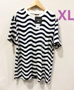 UNIQLOマリメッコグラフィックTシャツXLサイズネイビー ユニクロ