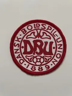 デンマーク Dansk パッチ 刺繍 アップリケ DBU 刺繍ワッペン　①