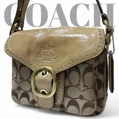 【美品】 COACH コーチ ショルダーバック ソーホー 型押 エナメル Y2K
