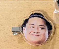 ♥未使用♥翠富士 大相撲ガチャ お相撲さんのフェイスヘアピン