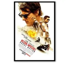【フレーム付-黒-】映画ポスター ミッションインポッシブル RN US版mi51