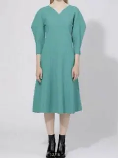 極美品✨mame Melange Stripe V-Neck Dress 2 - メルカリ
