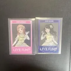シャニマス アクリルカード LIVE FUN!! 櫻木真乃、風野灯織