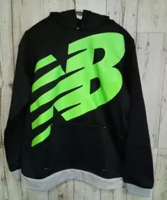 New Balance パーカー 150 JPN ブラック/グリーン