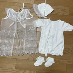 ホワイト刺繍ドレスセット （50〜60サイズ）