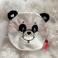 ヘアベア CareBears カプセルトイ ふわふわフェイスポーチ 2 パンダ白