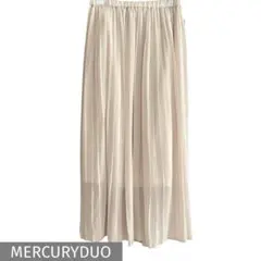 MERCURYDUO シアープリーツスカート アイボリー ロング丈 FREEのサムネイル