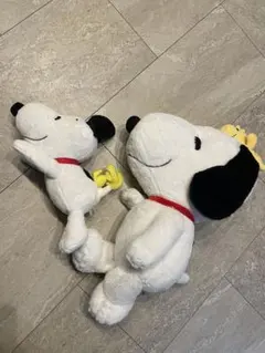 スヌーピー ぬいぐるみ 2体セット　特大　中