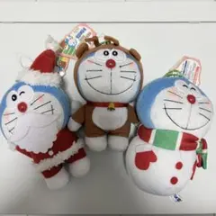 ドラえもん クリスマスマスコットぬいぐるみキーチェーン 3種セット