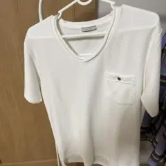 BAYFLOW ホワイト Vネック Tシャツ