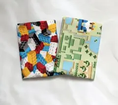 ２点セット　子供サイズ　ミニポケットティッシュケース　入園　入学　ブロック　王様