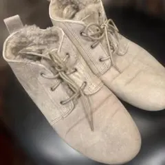 UGG ベージュ　レースアップショートブーツ