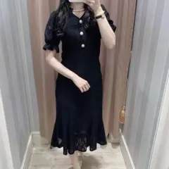 evelyn エブリン ポイントパールレースマーメイドOP ワンピース 量産型