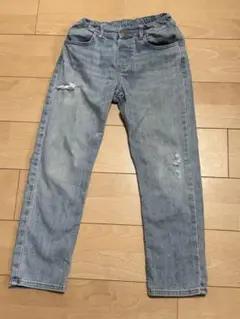 ダメージ加工 ライトブルー パンツ 100cm ✴︎H&M✴︎140