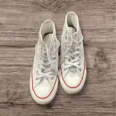 コンバース 白色 ハイカットスニーカー