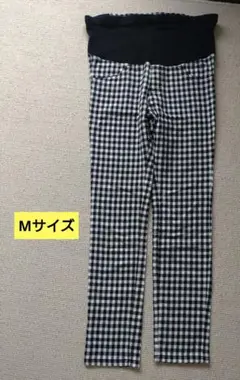 【西松屋】エルフィンドール　マタニティパンツ ギンガムチェック Mサイズのサムネイル