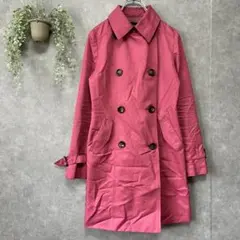 ビッキー　トレンチコート　膝上【1】ダブルブレスト　羽織　裏地あり　ピンク