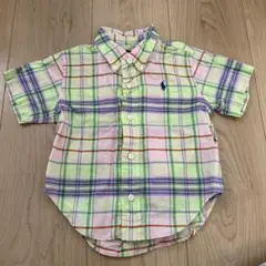 Ralph Lauren 半袖チェックシャツ 80