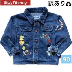 Disney 子供服☆ミッキーデニムジャケット☆タキヒヨー デニム☆ベビー90