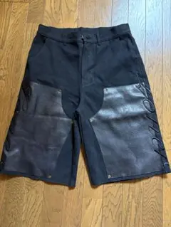 Loner レザーハーフパンツ