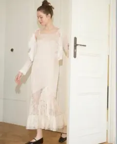 MUGUET vintage mood cami op ワンピース　ベージュ