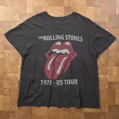 田*り様 ローリングストーンズ　バンド Tシャツ　リップアンドタン　ブラック　フ