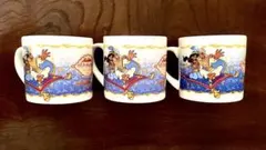 ディズニー　アラジン　カップ　3客