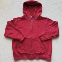 Polo by Ralph Lauren 赤 ジップアップパーカー 120