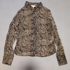 King Kong ヘビ柄 長袖シャツ