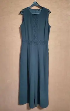 ZARA BASIC ノースリーブ オールインワン ブラック サロペット レースのサムネイル